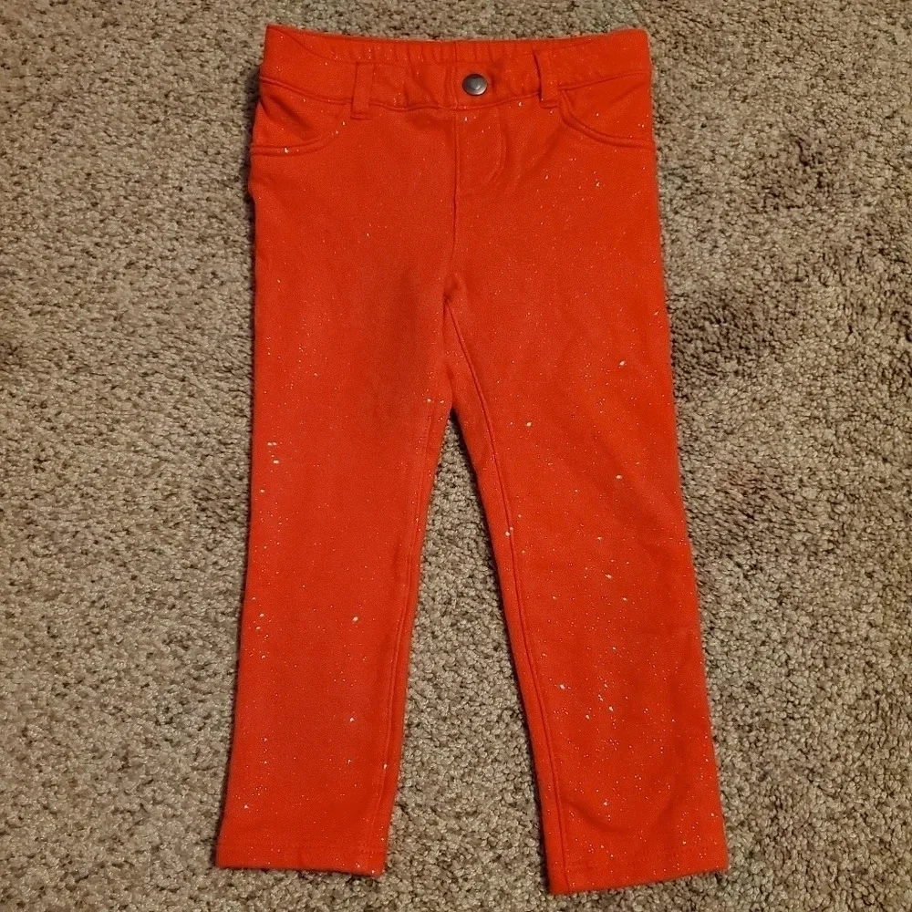 The Children's Place Red Glitter Pants 2T